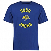 South Dakota State Jackrabbits Big x26 Tall Pumped Up WEM T-Shirt - Blue,baseball caps,new era cap wholesale,wholesale hats